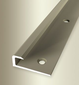 Einfassprofil 2500 mm SBS Typ 803 Aluminium eloxiert sand 7 mm versenkt gebohrt