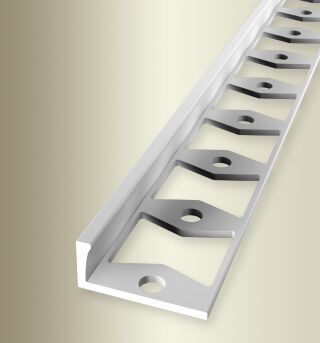 Abschlussprofil 3000 mm SBS Typ 303 G Aluminium natur 8 mm geschlossen gestanzt