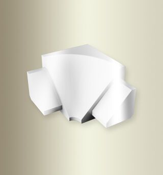 Dreiecksprofil 90° Innenecke mm TC110 IE Aluminium poliert eloxiert silber glanz