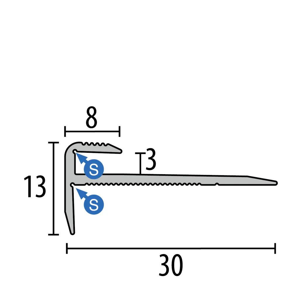 Küberit Treppenkantenprofile 809