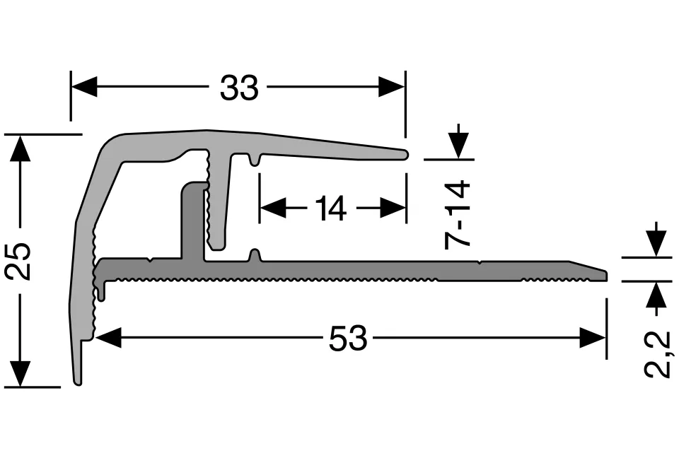 Küberit Treppenkantenprofile 510
