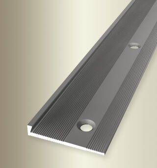 Abschlussprofil 1000 mm SBS Typ 364 Aluminium eloxiert edelstahloptik 3 mm versenkt gebohrt