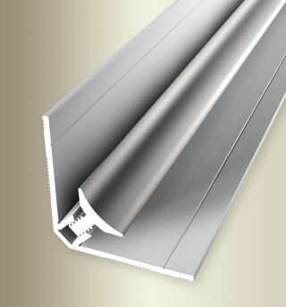 Clip-Innenecke 2600 mm SBS Typ 163 U Alu poliert elox. silber glanz 3 - 5 mm ungebohrt
