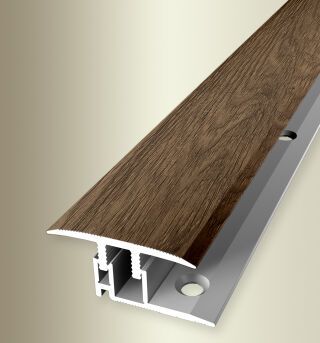 Überg-Pr 1000 mm SB Typ 588XL H E-Cl® XL Aluminium Holzdekor Tigua 8 - 12 mm zweiteilig