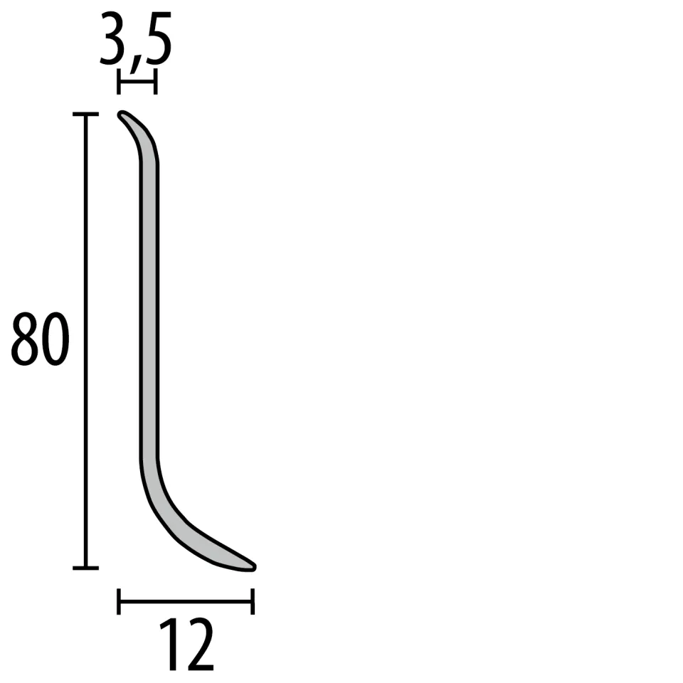 Küberit Sockelleisten 913