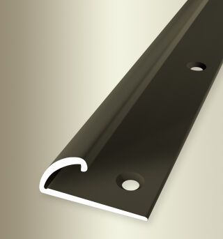 Einfassprofil 1000 mm SBS Typ 370 Aluminium eloxiert bronze 5 - 8,5 mm versenkt gebohrt, umschlagbar