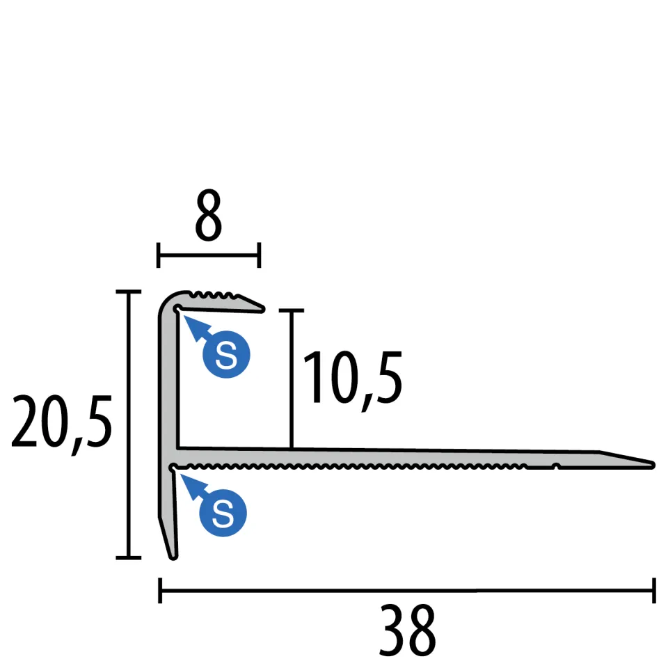 Küberit Treppenkantenprofile 811