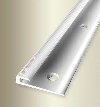 Einfassprofil 1000 mm SBS Typ 804 Aluminium poliert 3 mm versenkt gebohrt