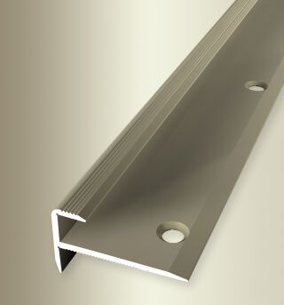 Treppenkantenprofil 1000 mm SBS Typ 808 Aluminium eloxiert sand 7 mm versenkt gebohrt