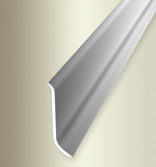 Sockelleiste 2500 mm SBS Typ 913 SK Aluminium eloxiert silber 0 - 99 mm selbstklebend