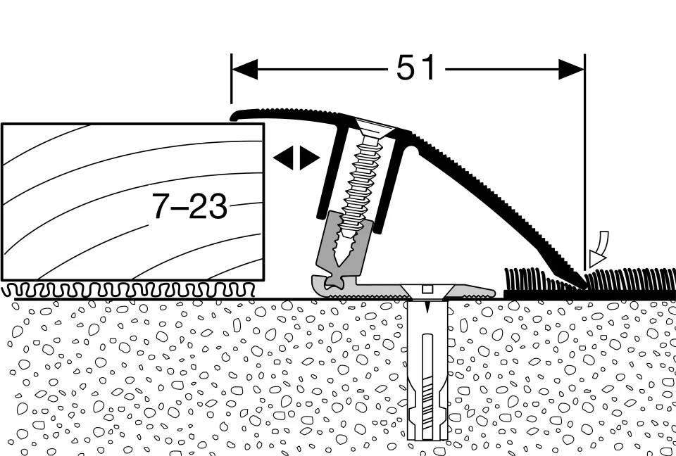 Küberit Anpassungsprofile 886