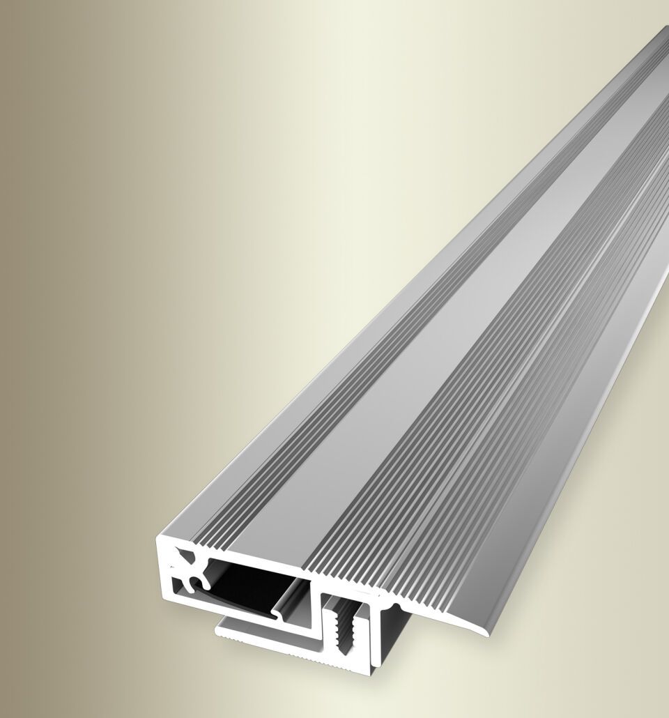 Absch.-Pr. 2700 mm SB Typ 550 PPS®-Magic Aluminium eloxiert silber 7 - 16 mm versenkt gebohrt, mit Kabelkanal
