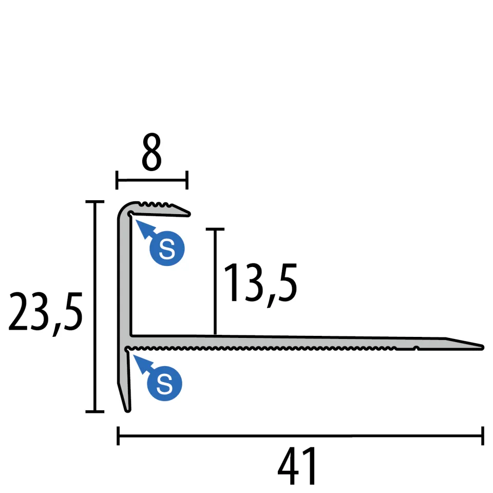 Küberit Treppenkantenprofile 812