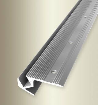 Treppenkantenprofil 2500 mm SBS Typ 891 Aluminium eloxiert silber 21 mm versenkt gebohrt, für LED-Leuchten
