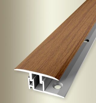 Überg-Pr 1000 mm SB Typ 588XL H E-Cl® XL Aluminium Holzdekor Nussbaum 8 - 12 mm zweiteilig