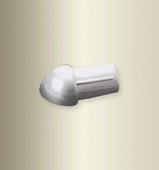 Viertelkreisprofil 90° AE 24 mm QR080 AE Edelstahl matt gebürstet