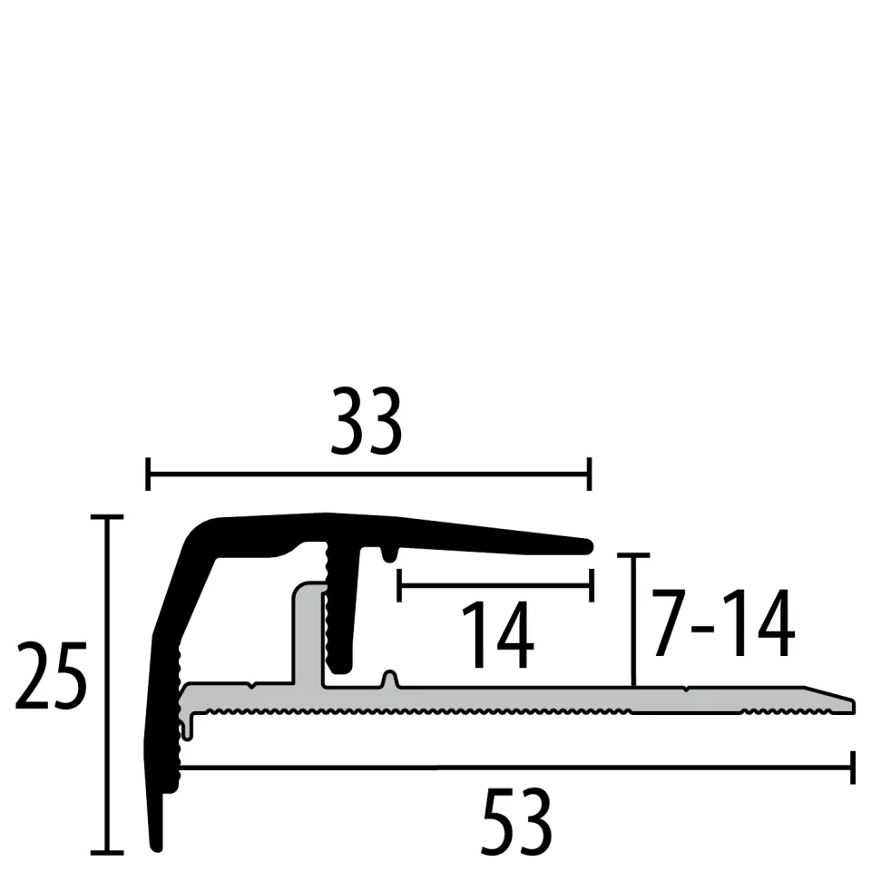 Küberit Treppenkantenprofile 510