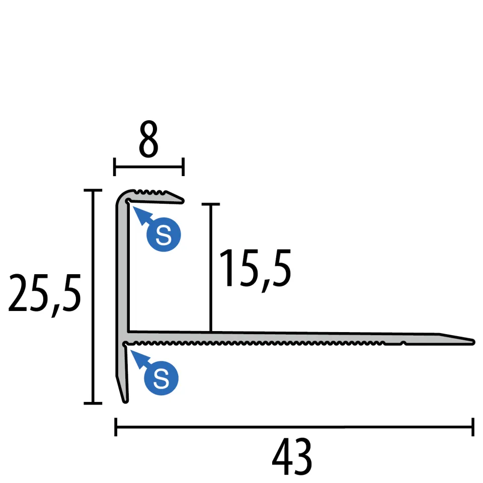 Küberit Treppenkantenprofile 813