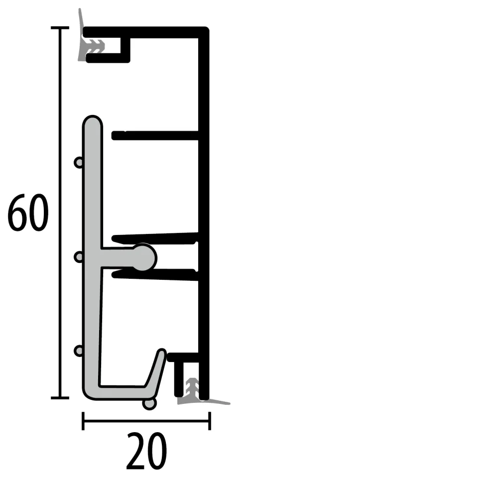 Küberit Sockelleisten 938D