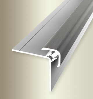Clip-Außenecke 2600 mm SBS Typ 153 U Alu elox. edelstahloptik f.g. 3 - 5 mm ungebohrt