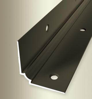 Treppen-Innenw. 2500 mm SBS Typ 870 IW Aluminium eloxiert bronze 2,5 mm doppelt versetzt versenkt gebohrt