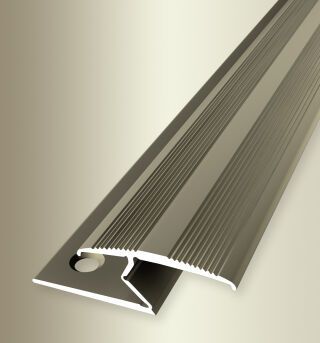 Einfassprofil 1000 mm SBS Typ 382 Aluminium eloxiert sand 3 - 8,5 mm versenkt gebohrt, umschlagbar