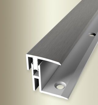 Absch.-Pr. 1000 mm SB Typ 563 Mono-Clip Alu elox. edelstahloptik f.g. 17 - 22 mm zweiteilig
