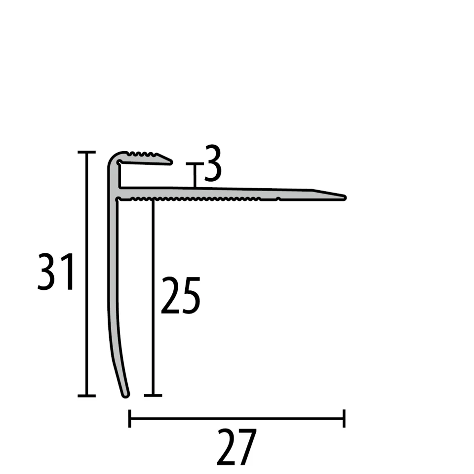Küberit Treppenkantenprofile 815