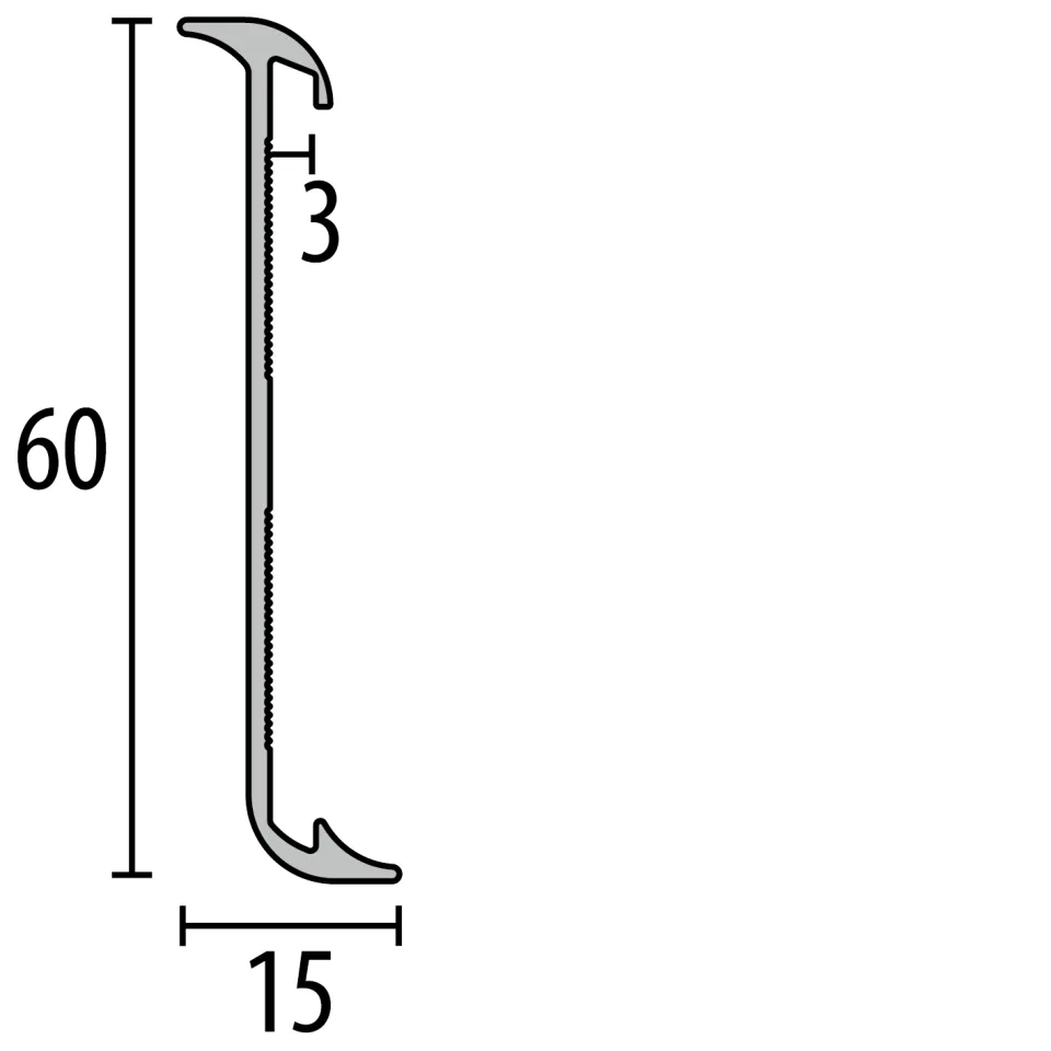 Küberit Sockelleisten 945