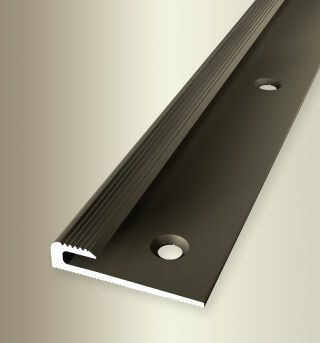 Einfassprofil 1000 mm SBS Typ 804 Aluminium eloxiert bronze 3 mm versenkt gebohrt