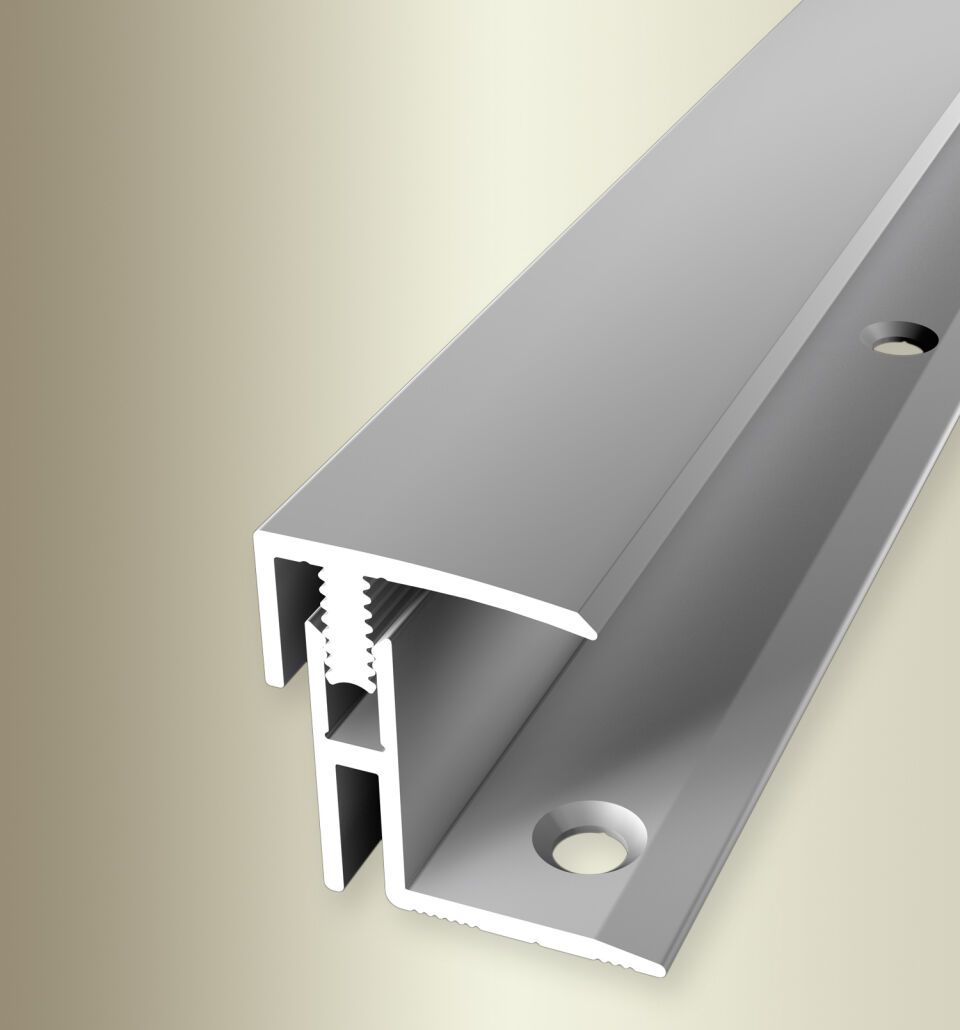 Absch.-Pr. 2000 mm SB Typ 563 Mono-Clip Aluminium eloxiert silber 17 - 22 mm zweiteilig