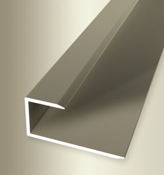 Einfassprofil 2700 mm SBS Typ 203 U Aluminium eloxiert sand 13 - 14 mm ungebohrt, drehbar