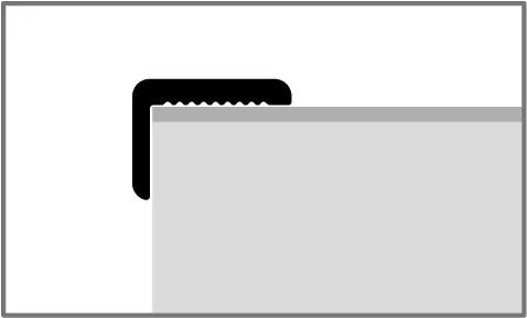 Wi-Pr; Absch-Pr 2550 mm SBS Typ 279 U Aluminium eloxiert silber 8,2 mm ungebohrt, Minileiste