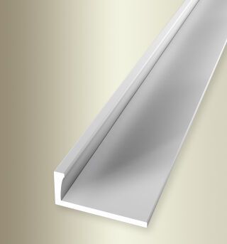 Abschlussprofil 2500 mm SBS Typ 303 U Aluminium natur 8 mm ungebohrt