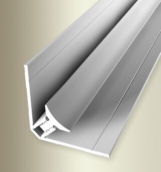Clip-Innenecke 2600 mm SBS Typ 161 U Aluminium eloxiert silber 4,5-7 mm ungebohrt