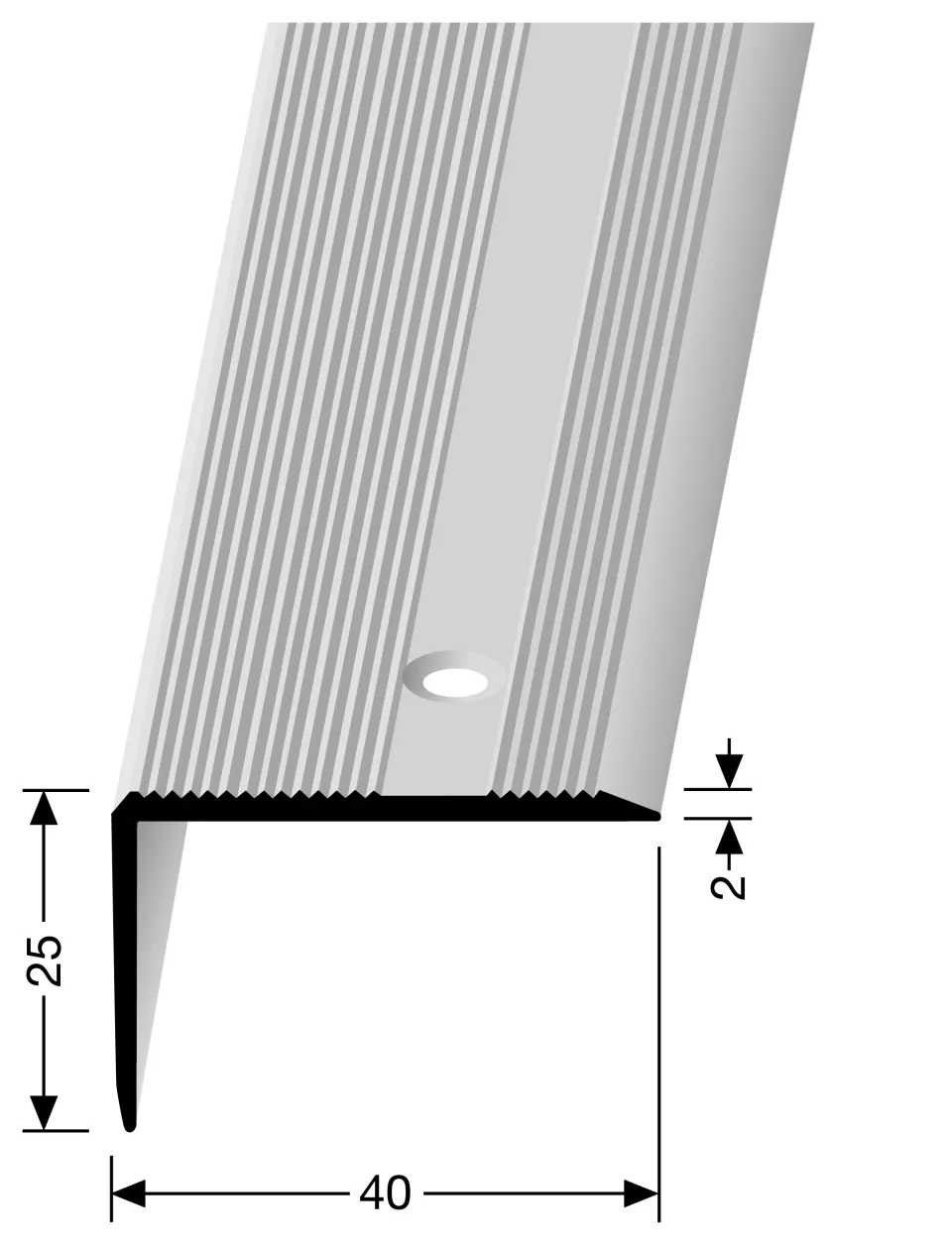 Winkelprofil 2500 mm SBS Typ 228 Aluminium eloxiert bronze 0 - 22 mm versenkt gebohrt Winkelprofil 2500 mm SBS Typ 228 Aluminium eloxiert bronze 0 - 22 mm versenkt gebohrt