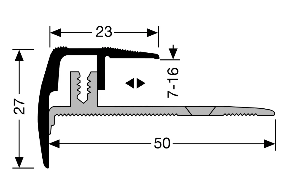 Küberit Treppenkantenprofile 320