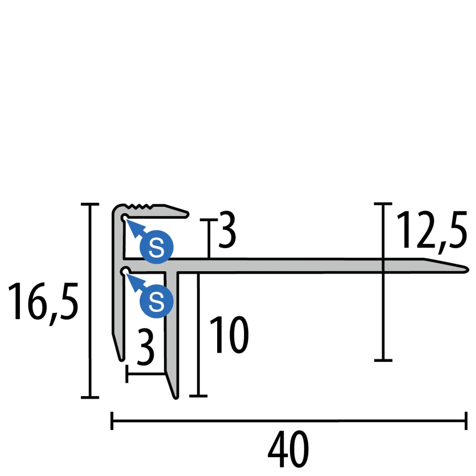 Küberit Treppenkantenprofile 826
