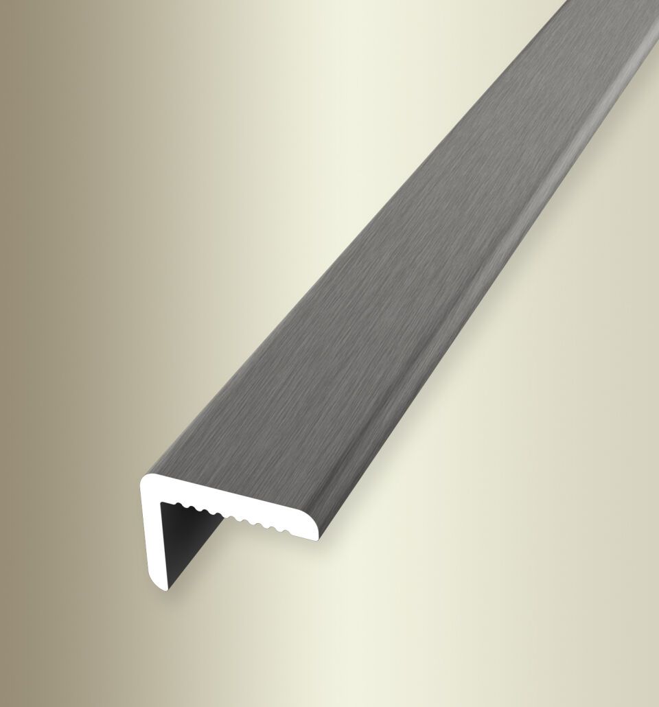 Wi-Pr; Absch-Pr 2550 mm SBS Typ 279 U Alu elox. edelstahloptik f.g. 8,2 mm ungebohrt, Minileiste