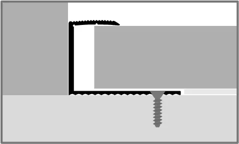 Einfassprofil 2700 mm SBS Typ 217 Aluminium eloxiert sand 17 - 18,2 mm versenkt gebohrt