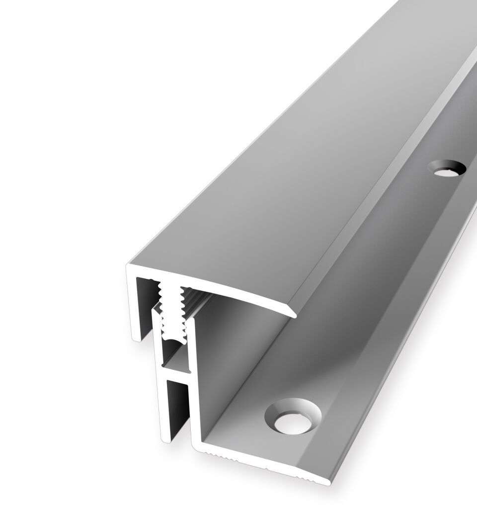 Absch.-Pr. 2000 mm SB Typ 563 Mono-Clip Aluminium eloxiert silber 17 - 22 mm zweiteilig