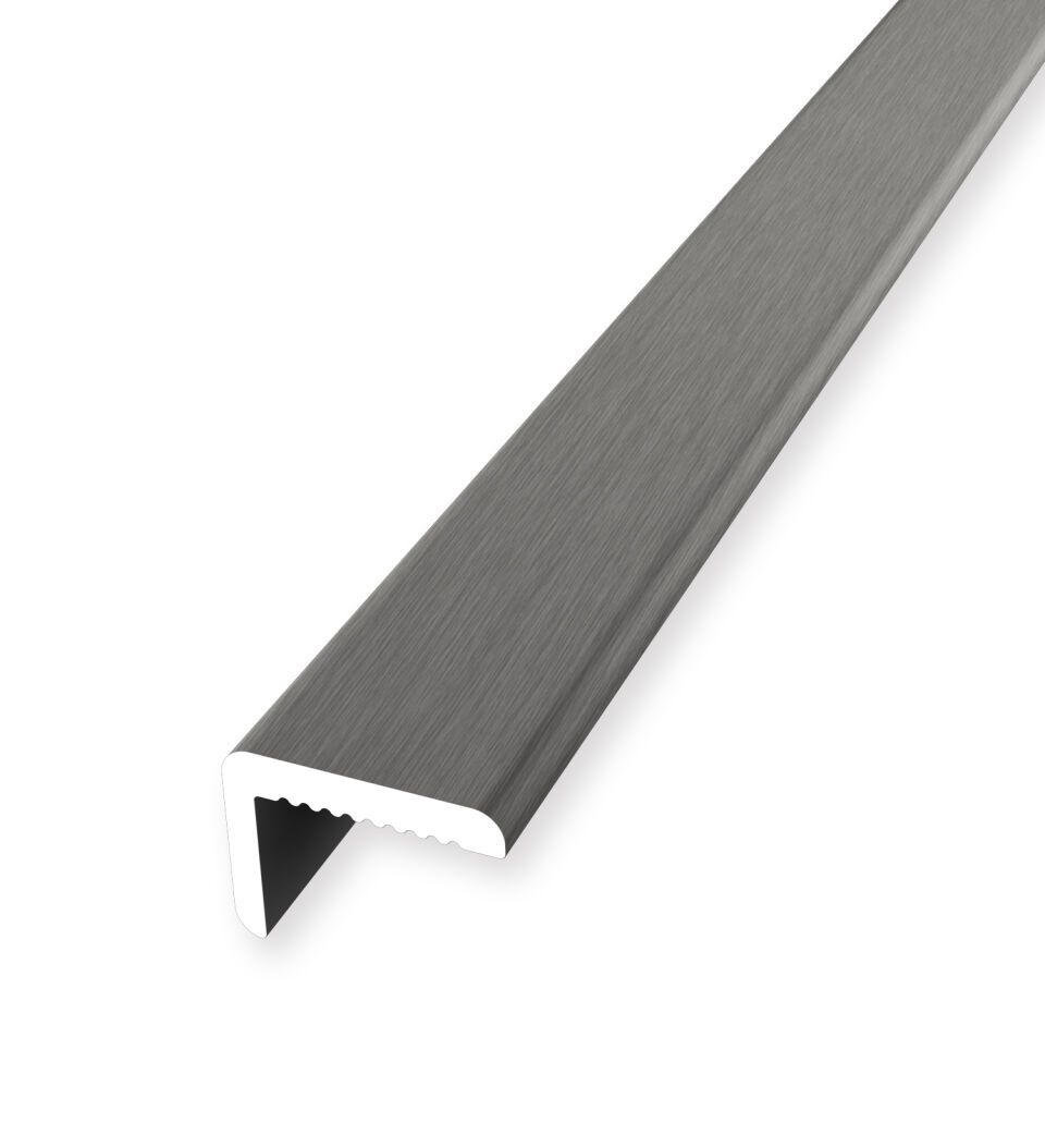 Wi-Pr; Absch-Pr 2550 mm SBS Typ 279 U Alu elox. edelstahloptik f.g. 8,2 mm ungebohrt, Minileiste