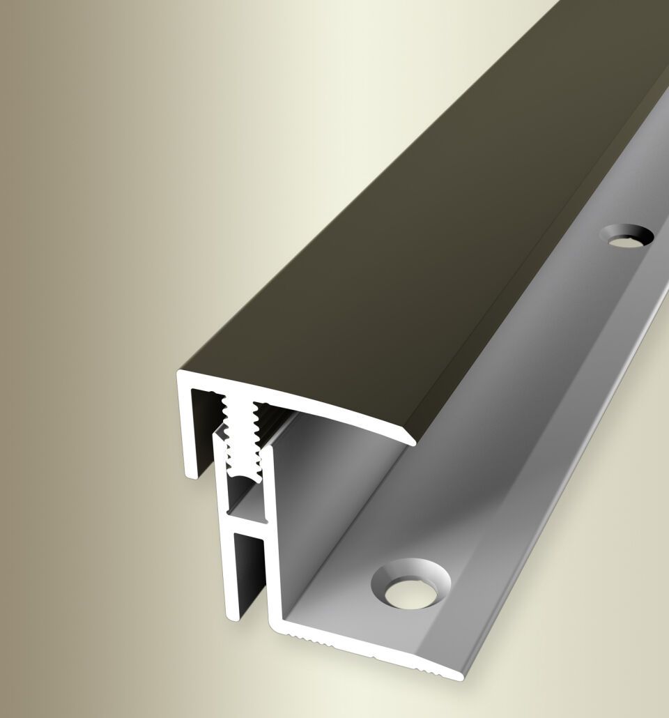 Absch.-Pr. 3000 mm SB Typ 563 Mono-Clip Aluminium eloxiert bronze 17 - 22 mm zweiteilig