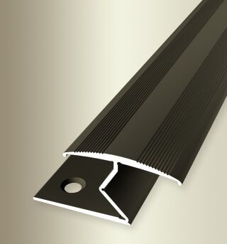 Einfassprofil 2700 mm SBS Typ 383 Aluminium eloxiert bronze 3 - 15 mm versenkt gebohrt, umschlagbar