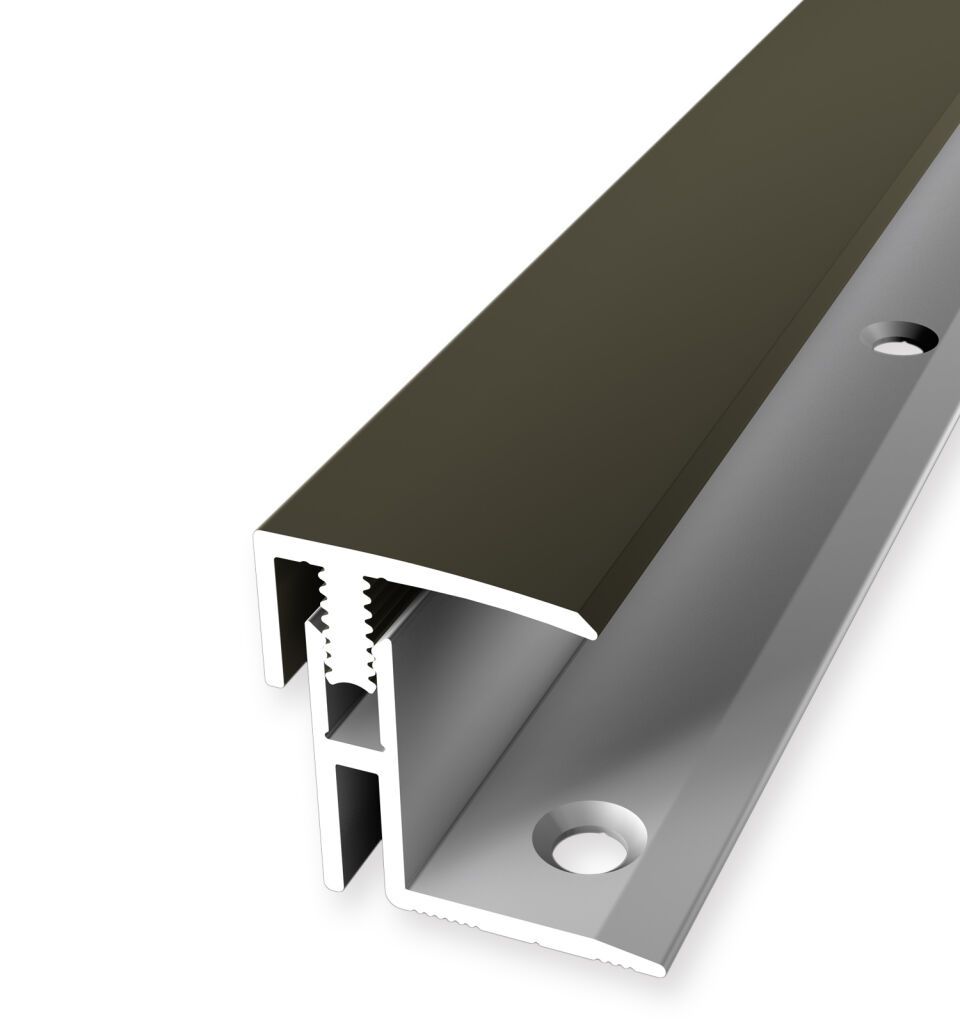 Absch.-Pr. 3000 mm SB Typ 563 Mono-Clip Aluminium eloxiert bronze 17 - 22 mm zweiteilig