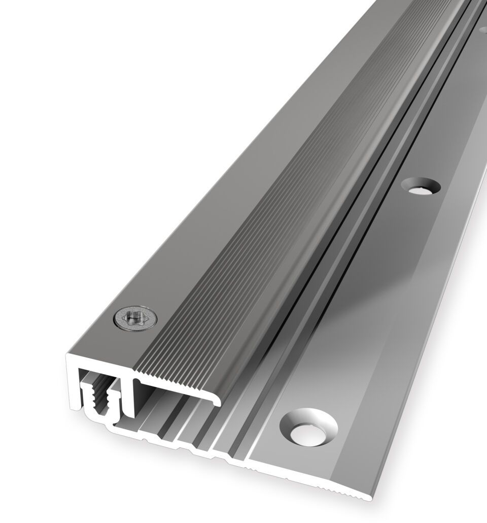 Absch.-Pr. 1000 mm SB Typ 387AS PPS®-AS Alu eloxiert edelstahloptik 5 - 11,5 mm versenkt gebohrt, zweiteilig