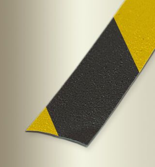 Gleitsch.einl. m. Tex. 18300 mm 2513 /23 Vinyl mit Textur schwarz-gelb mit geprägter Textur, Easy Clean