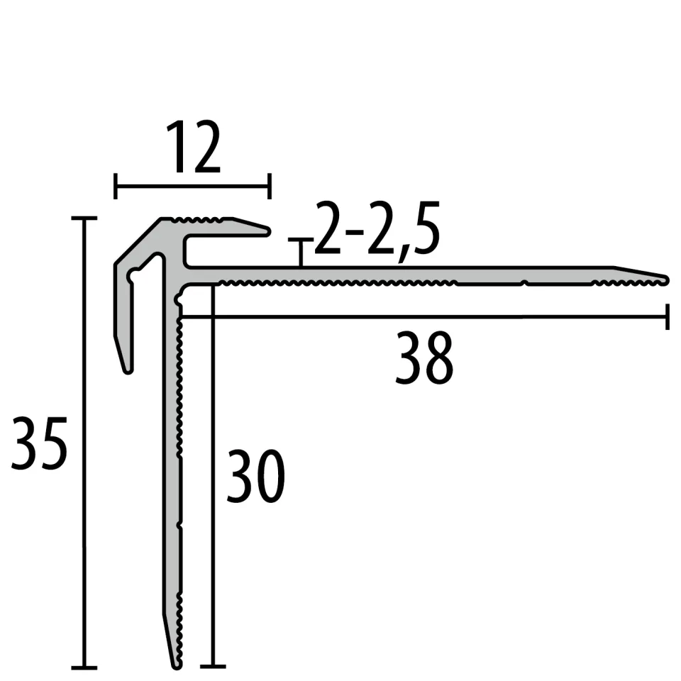 Küberit Treppenkantenprofile 832