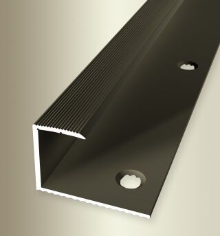 Einfassprofil 2700 mm SBS Typ 217 Aluminium eloxiert bronze 17 - 18,2 mm versenkt gebohrt