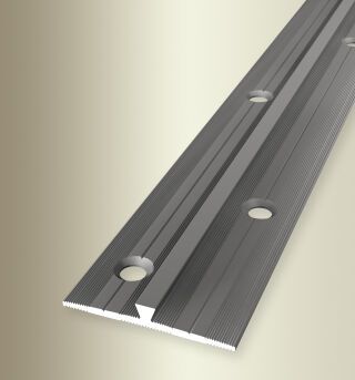 Einfassprofil 1000 mm SBS Typ 365 Aluminium eloxiert edelstahloptik 3 mm versetzt versenkt gebohrt